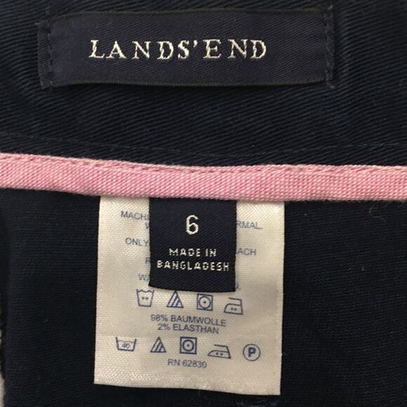 Lands’ End Navy Blue Pencil Skirt - Picture 2 of 6